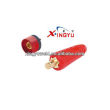 DKJ series euro type welding Cable Connector/ red cable connector
